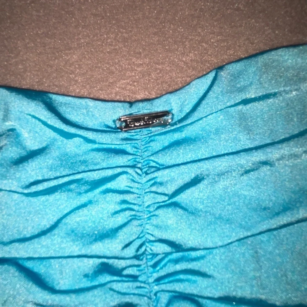 Beach Bunny Bikini Bottom Bow & Arrow Aqua Rhinestone Bikini Hot!